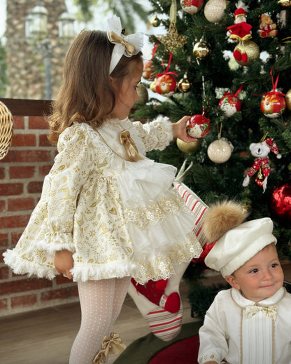 Golden Christmas Dress AW (Made to order)