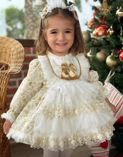 Golden Christmas Dress AW (Made to order)