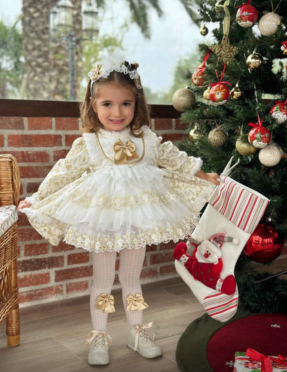 Golden Christmas Dress AW (Made to order)