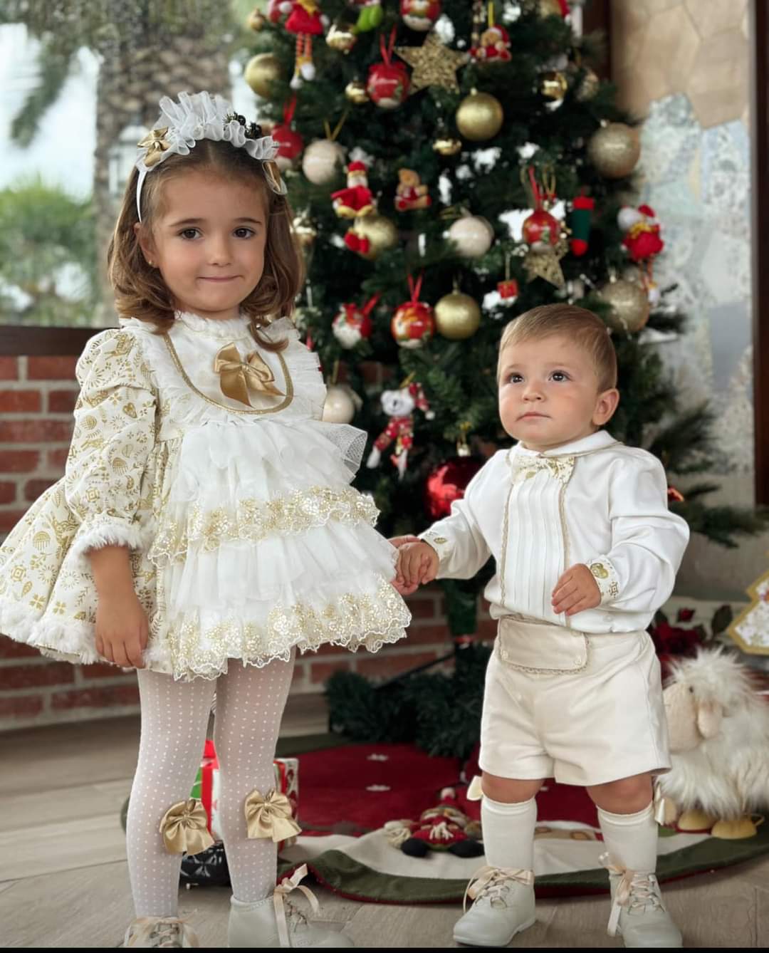 Golden Christmas Dress AW (Made to order)