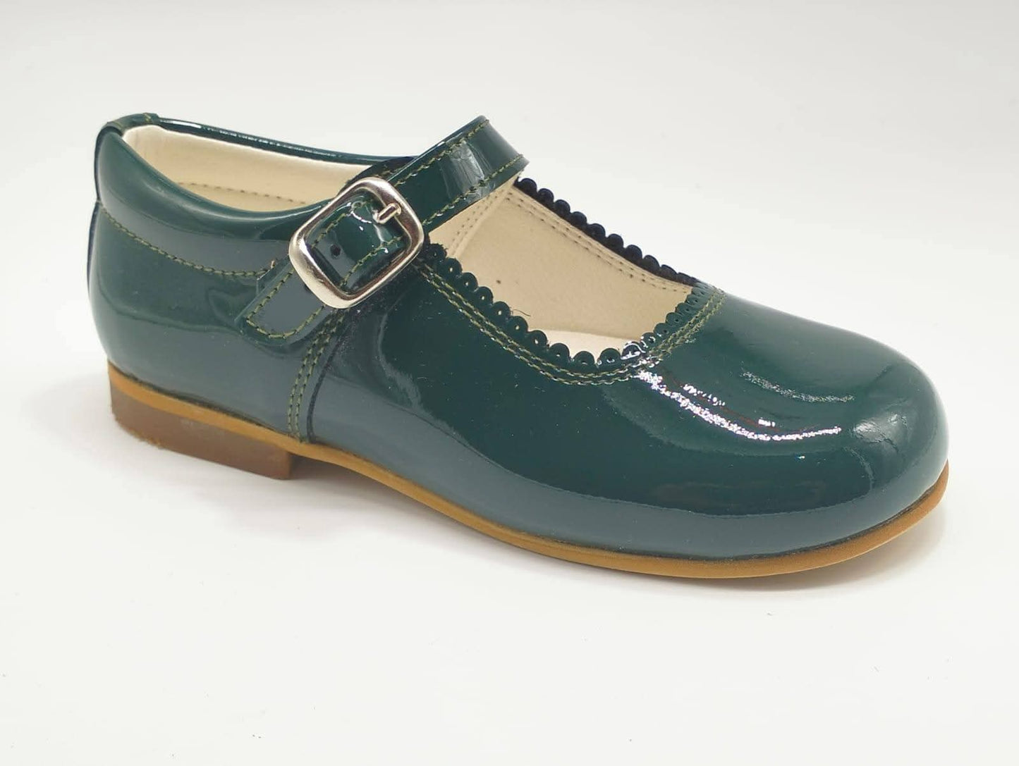 Amor Bambino Baby Blue Mary Jane Girls Leather Patent Shoes (In Stock)