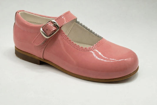 Coral Amor Bambino Mary Jane Girls Leather Patent Shoes