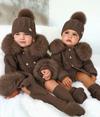 Pangasa Baby Chocolate Fur Orcha Jacket - Preorder