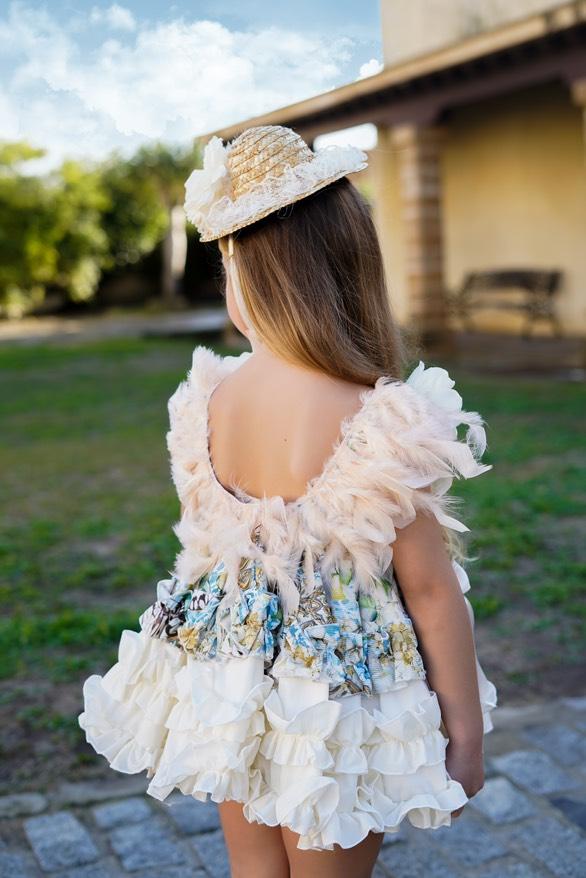Ela Confeccion SS25 Girls Blanca Handmade Straw Hat - (Made to order)