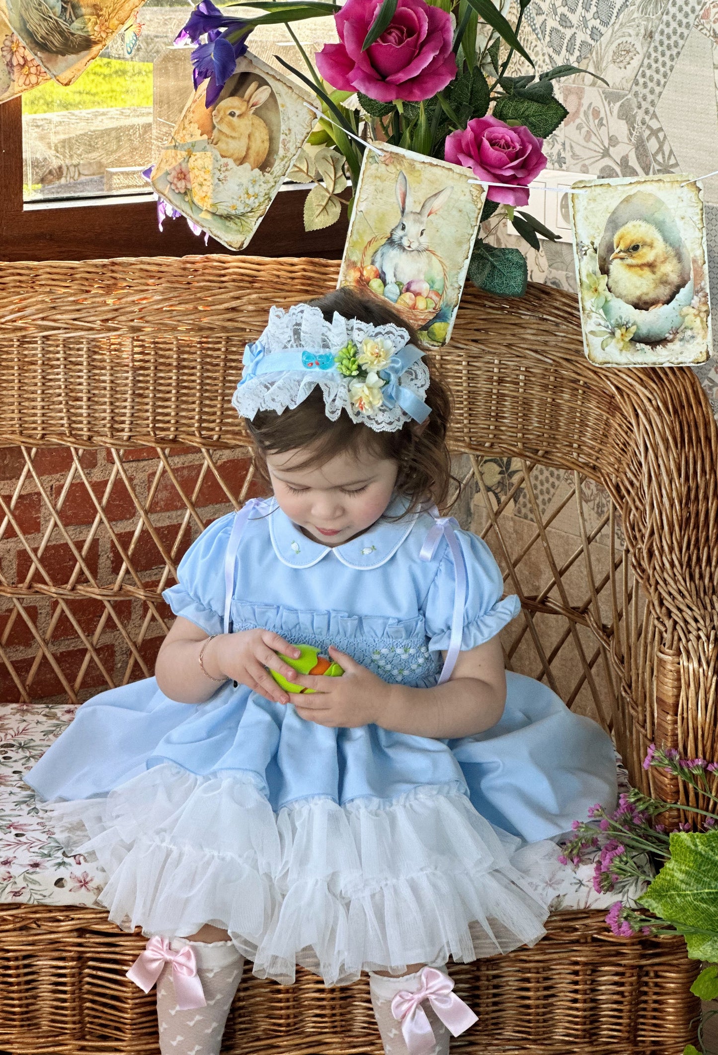 Girls Headpiece 4 colours choices - (Made to order)