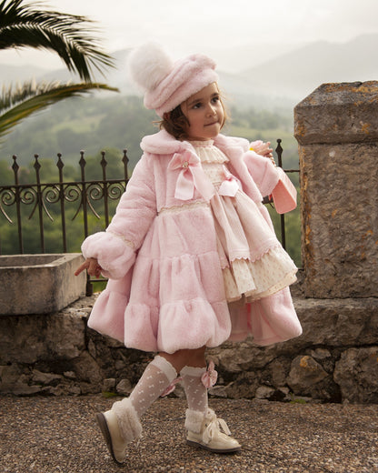 Sonata Pink Fur Coat AW (Made To Order)