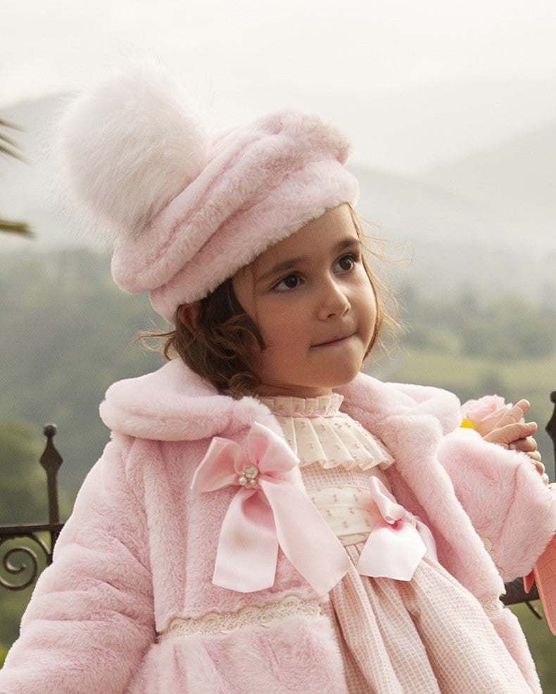 Sonata Pink Fur Coat AW (Made To Order)