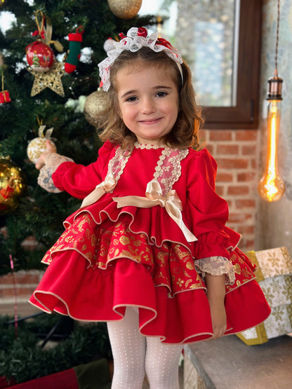Traditional Red Christmas Dress AW (Made to order)