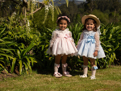 Extravaganza Baby Blue Embroidered Dress AW (Made to order)