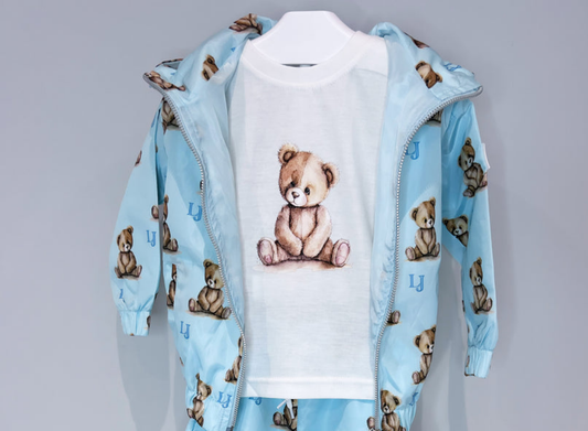 Boys Teddy Bear Cream T-Shirt