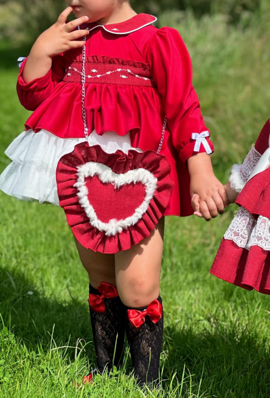 Black Socks with Red Bow AW (Made to order)