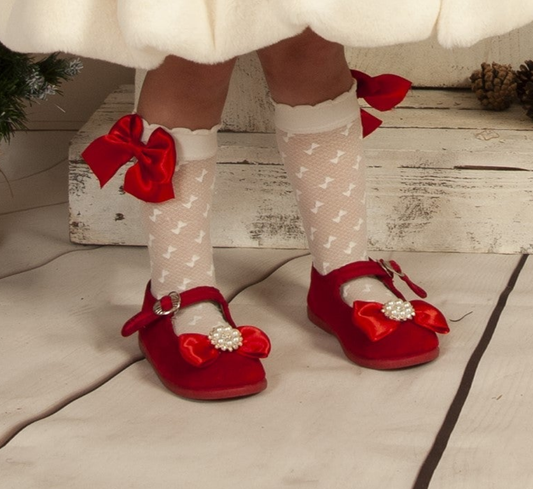 Red Handmade Sonata Shoes AW (Made to order)