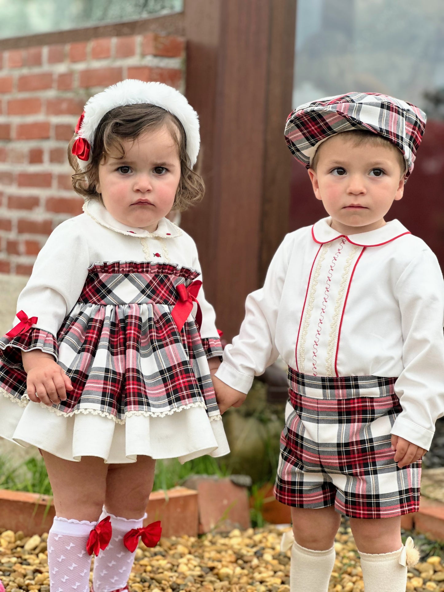 Boys Tartan Shorts & Shirt AW (Made to order)