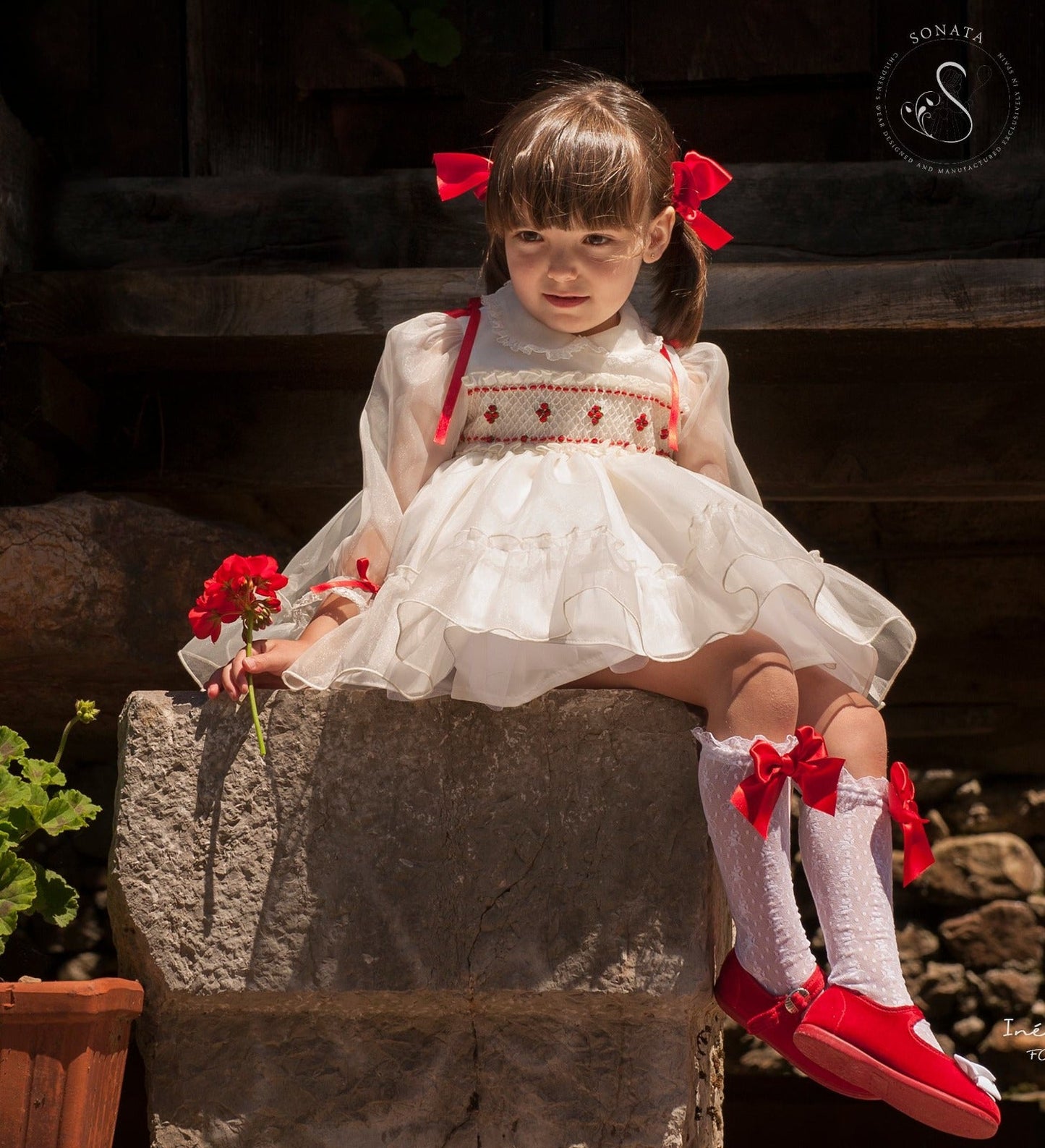 Sonata HandSmocked Dress AW (Made to order)