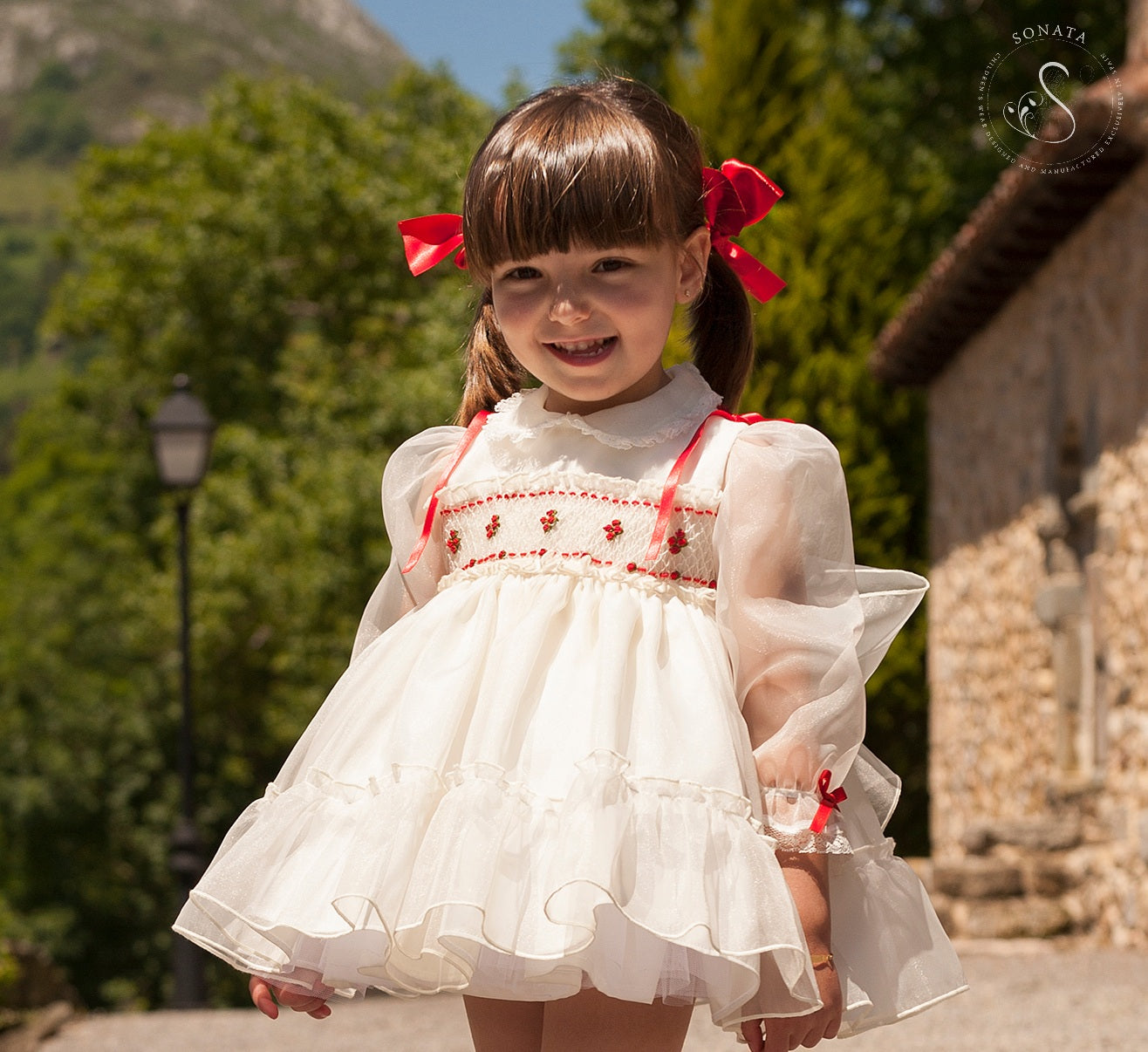 Sonata HandSmocked Dress AW (Made to order)