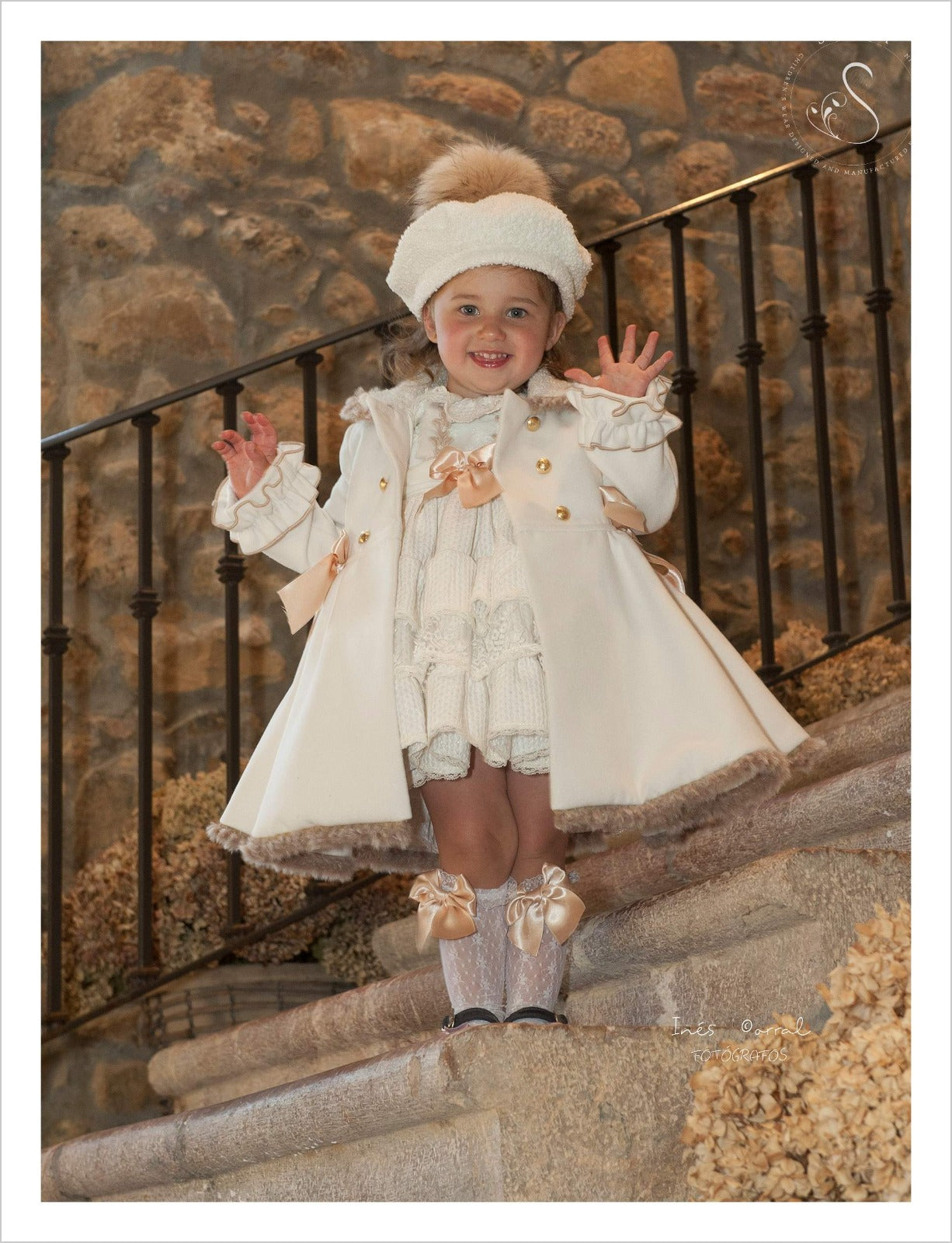 Sonata Cream & Gold Coat AW (Made to order)