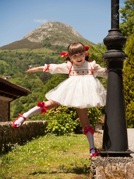 Sonata HandSmocked Dress AW (Made to order)