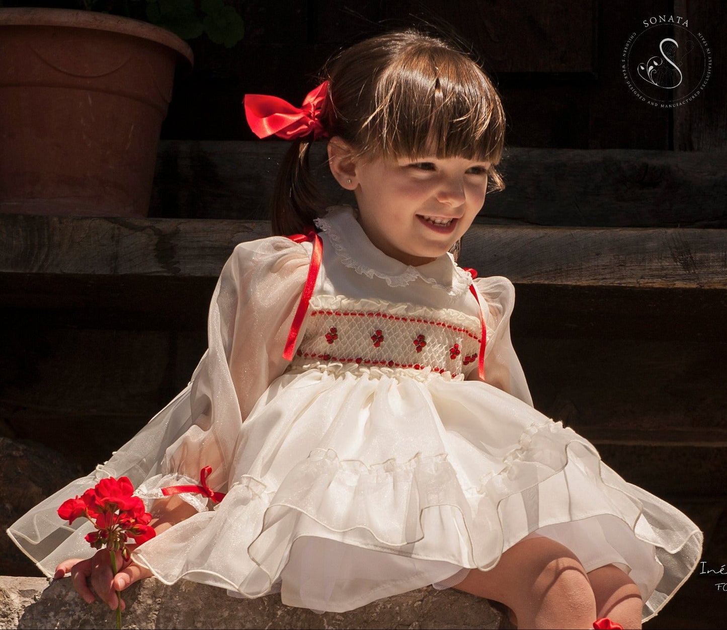 Sonata HandSmocked Dress AW (Made to order)