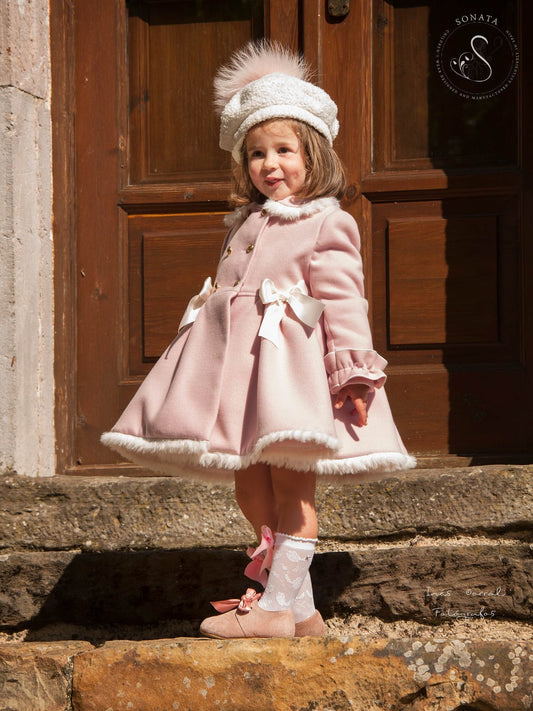 Sonata Dusky Pink Valeria Coat AW (Made to order)