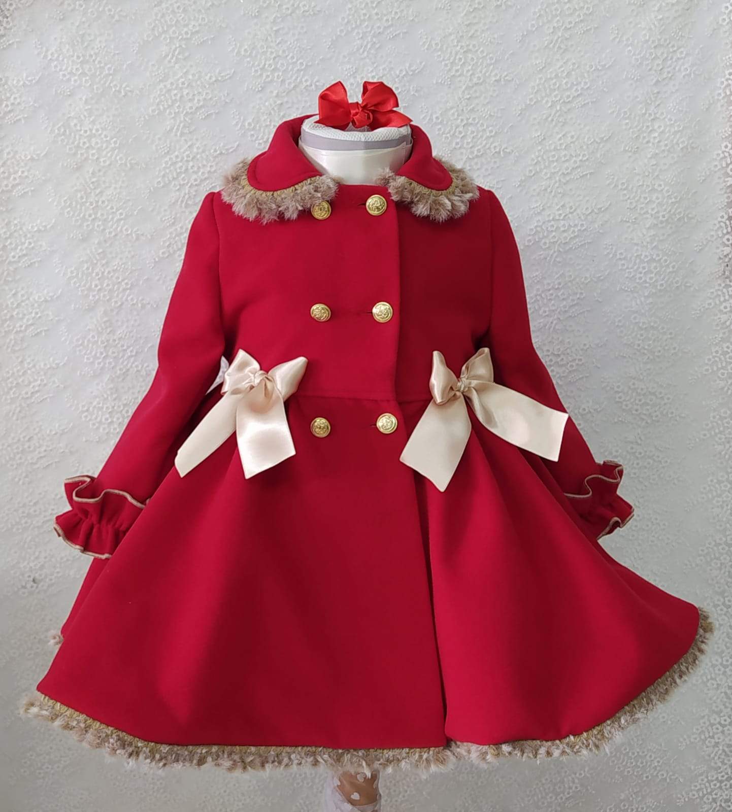 Sonata Red Clara Coat AW (Made to order)