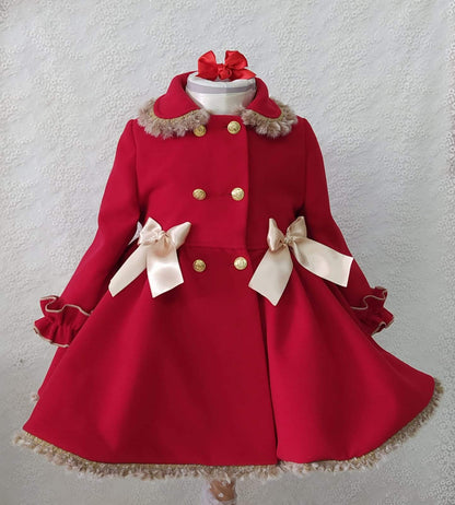 Sonata Red Clara Coat AW (Made to order)