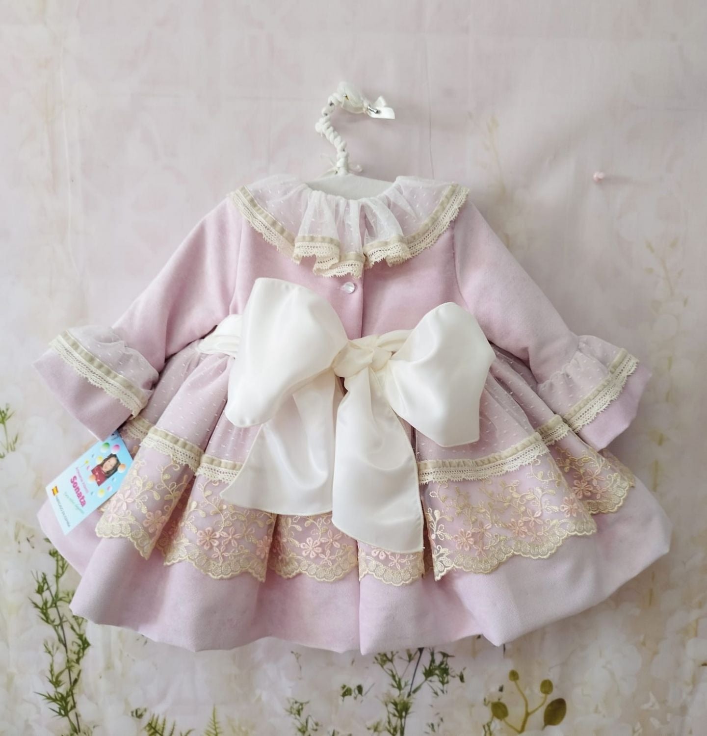Sonata Pink Velvet Puffball AW (Made to order)