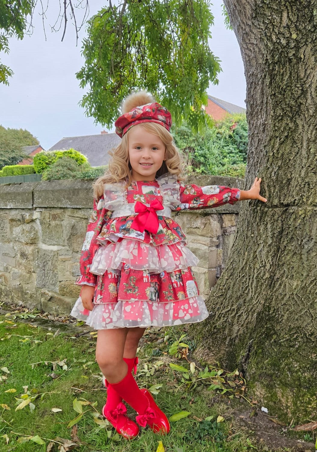 Sonata New Christmas Puffball Dress AW (Made to order)