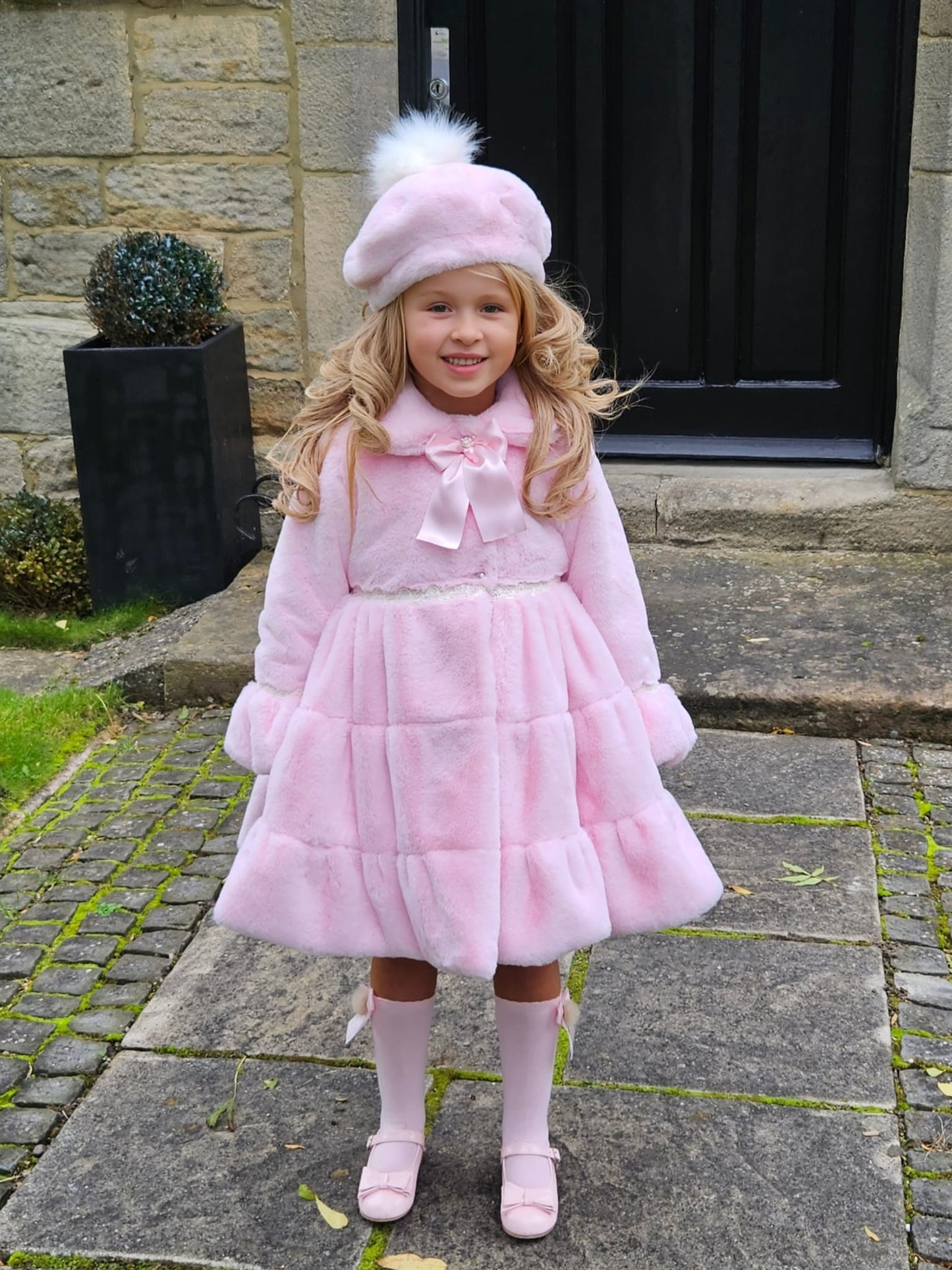 Sonata Pink Fur Coat AW (Made To Order)