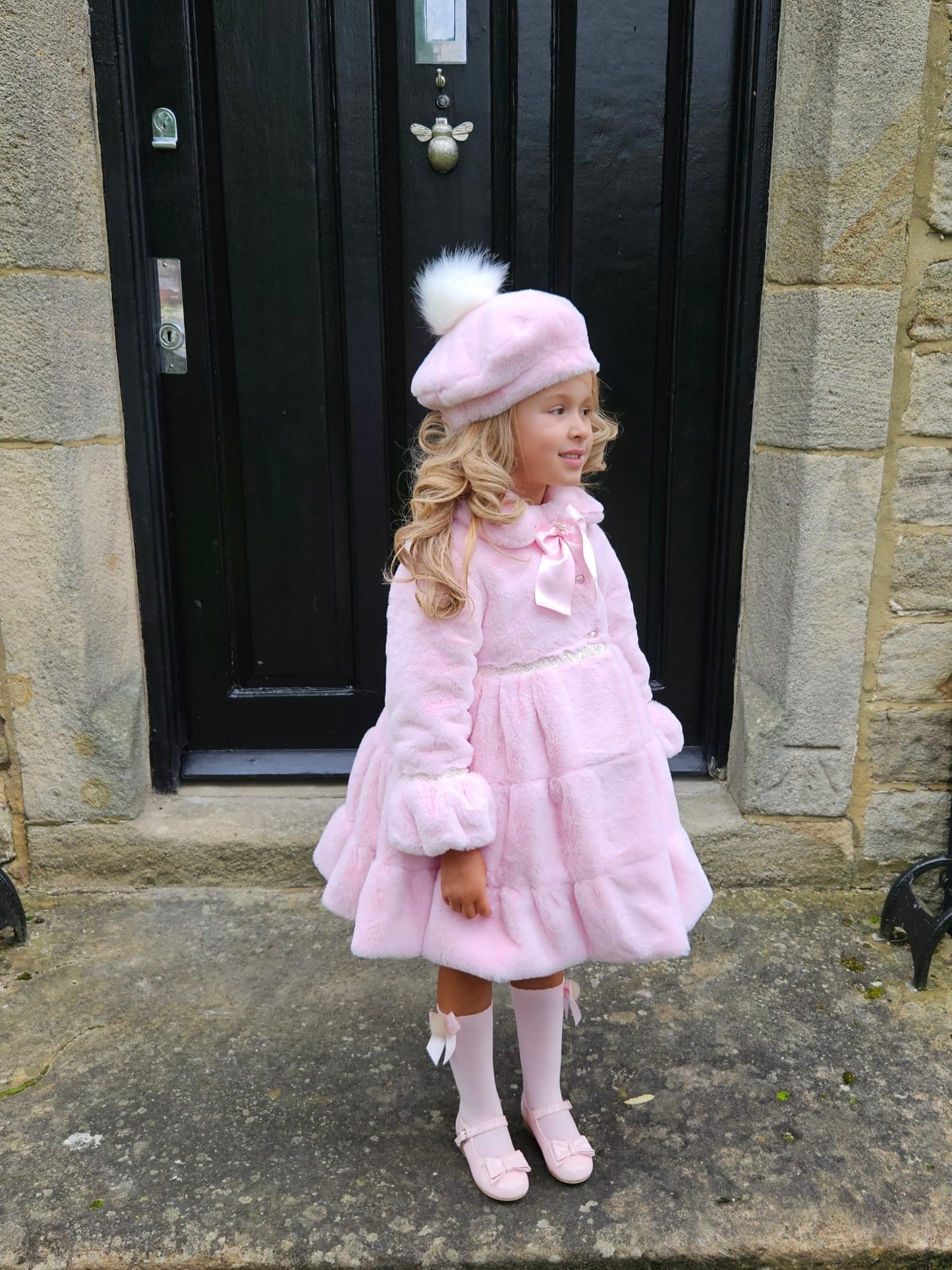 Sonata Pink Fur Coat AW (Made To Order)