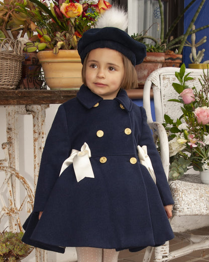 Sonata Navy Spanish Pom Beret Hat AW (Made to order)