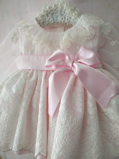 Pale Pink Girls Extravaganza Puffball Dress AW (Made to order)