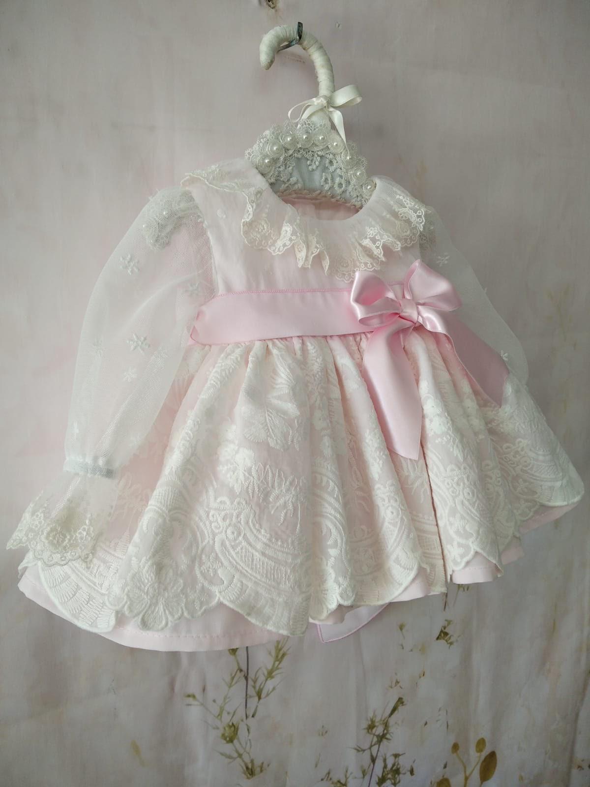 Pale Pink Girls Extravaganza Puffball Dress AW (Made to order)