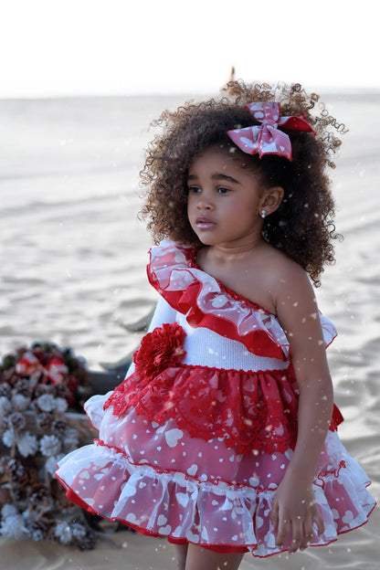 Ela Confeccion SS26 Valentines Handmade Girls 3 Piece Set - (Made to order)