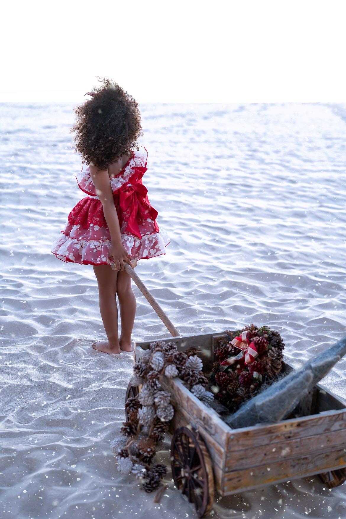 Ela Confeccion SS26 Valentines Handmade Girls 3 Piece Set - (Made to order)