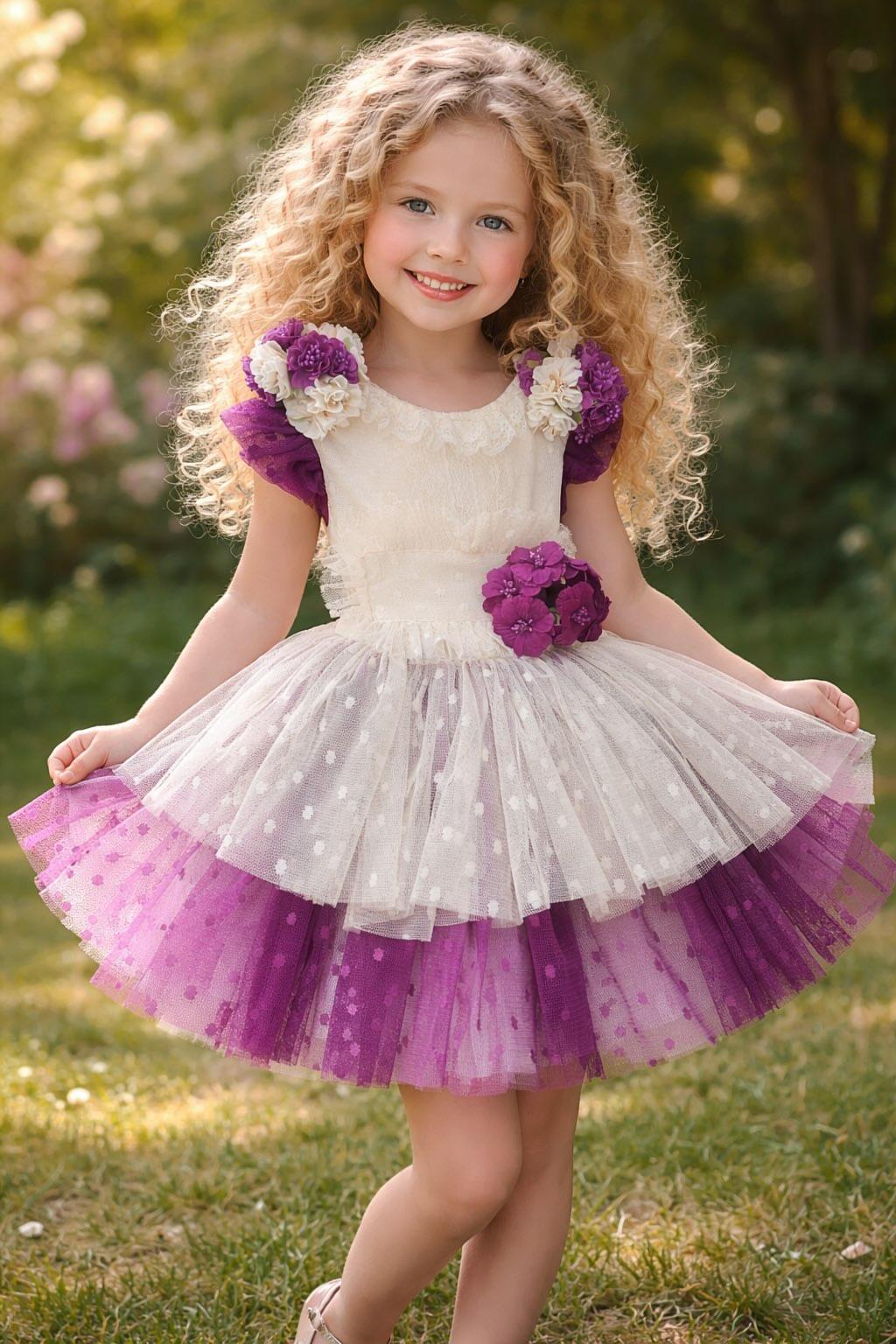 'Anne' Girls Handmade Dress, Knickers & Hairpiece Set - Ela Confeccion SS26 (Made to order)