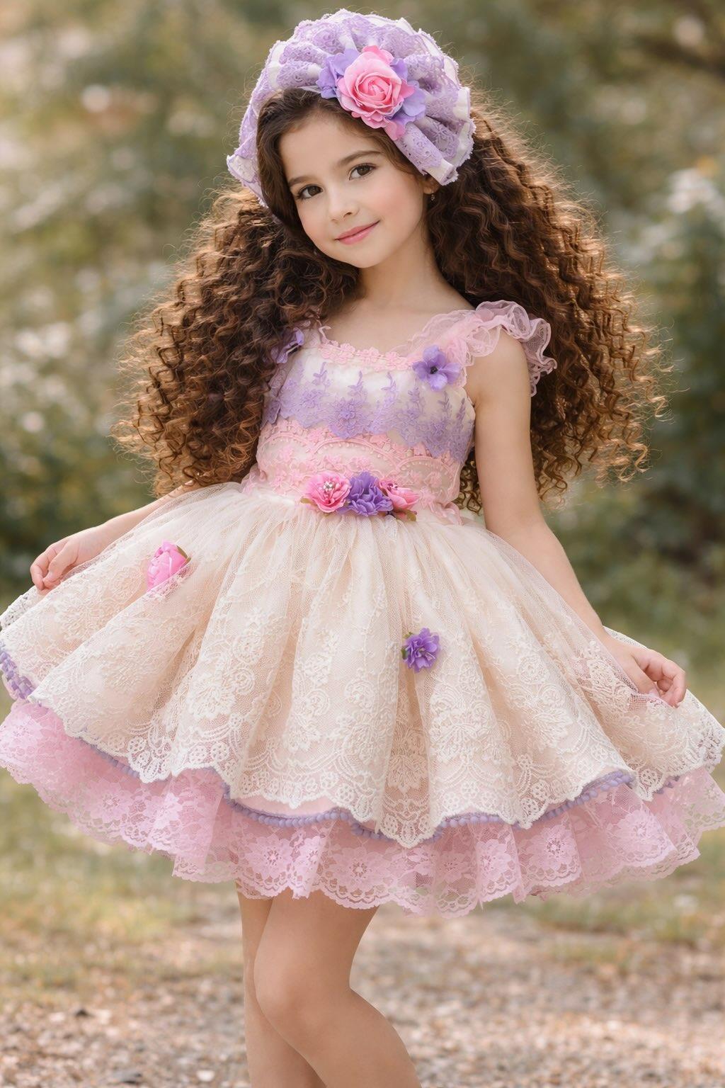 Girls Eloise Handmade Dress Knickers Hairpiece Set Ela Confeccion Girls Eloise Handmade Dress Knickers Hairpiece Set Ela Confeccion