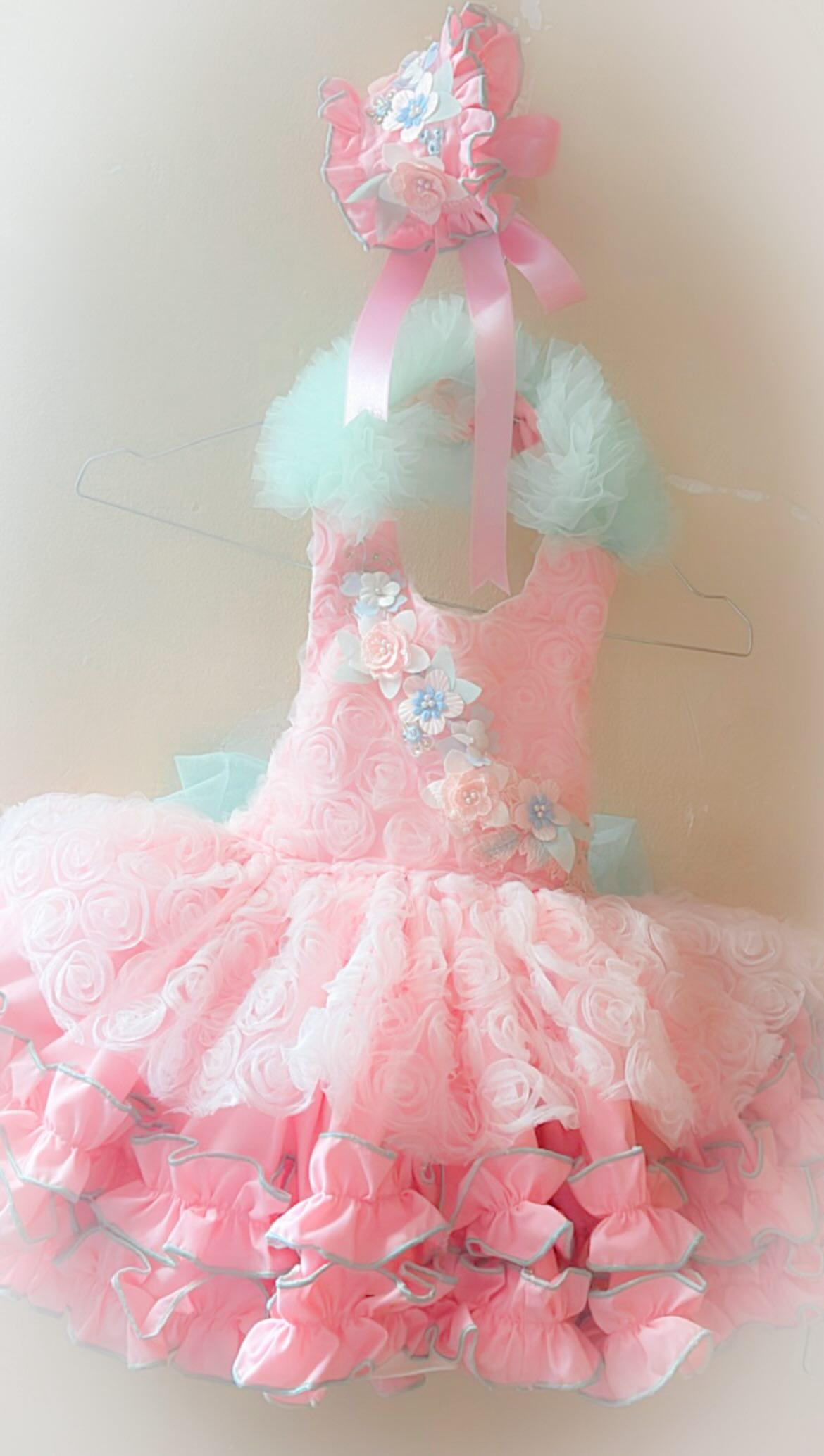 Girls Rosetta Handmade Dress, Knickers & Hairpiece Set - Ela Confeccion SS26 (Made to order)