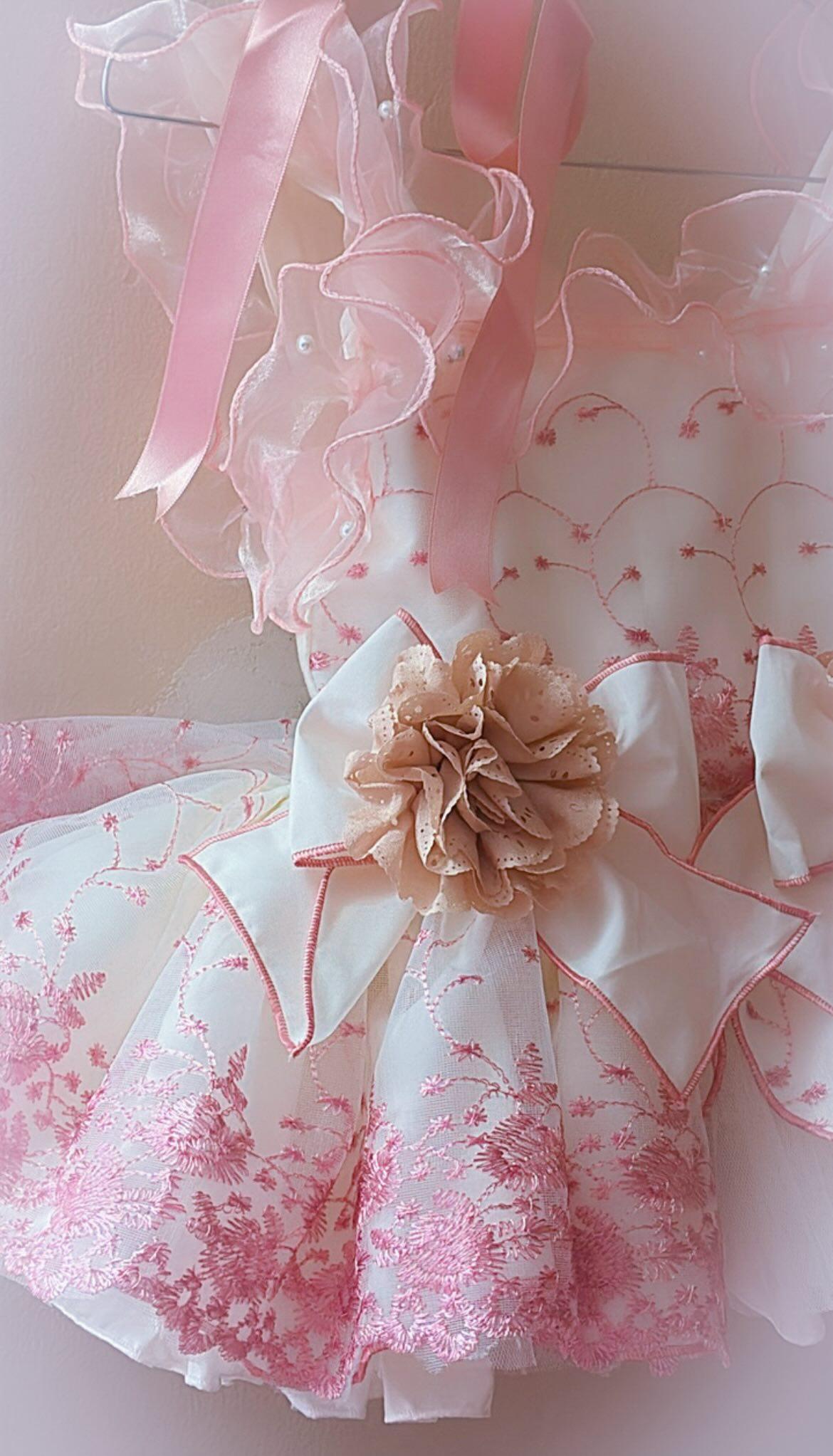 Girls Rosabella Handmade Dress, Knickers & Hairpiece Set - Ela Confeccion SS26 (Made to order)