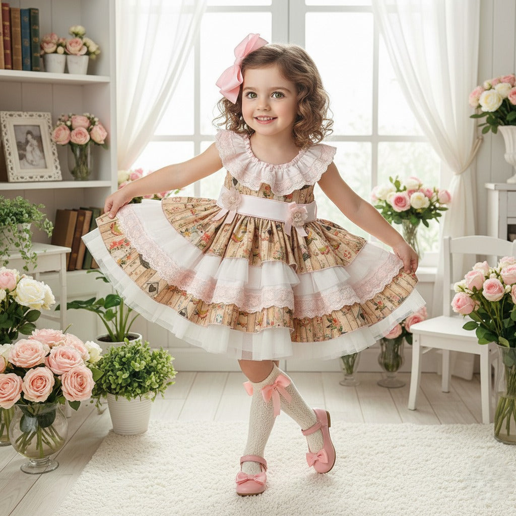 Sonata Handmade Printed Dress SS26 (Made to order)