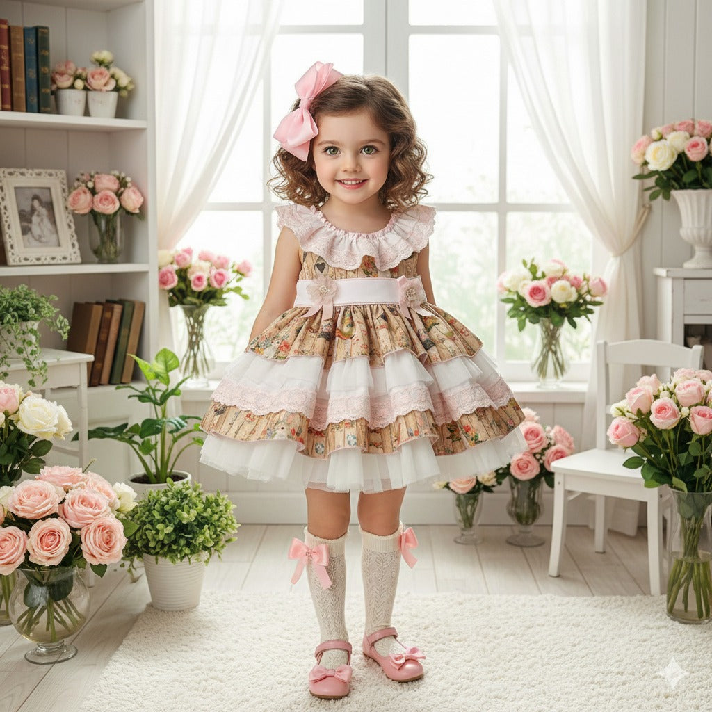 Sonata Handmade Printed Dress SS26 (Made to order)