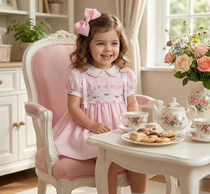 Pink Smocked Sonata Dress SS26 (Made to order)