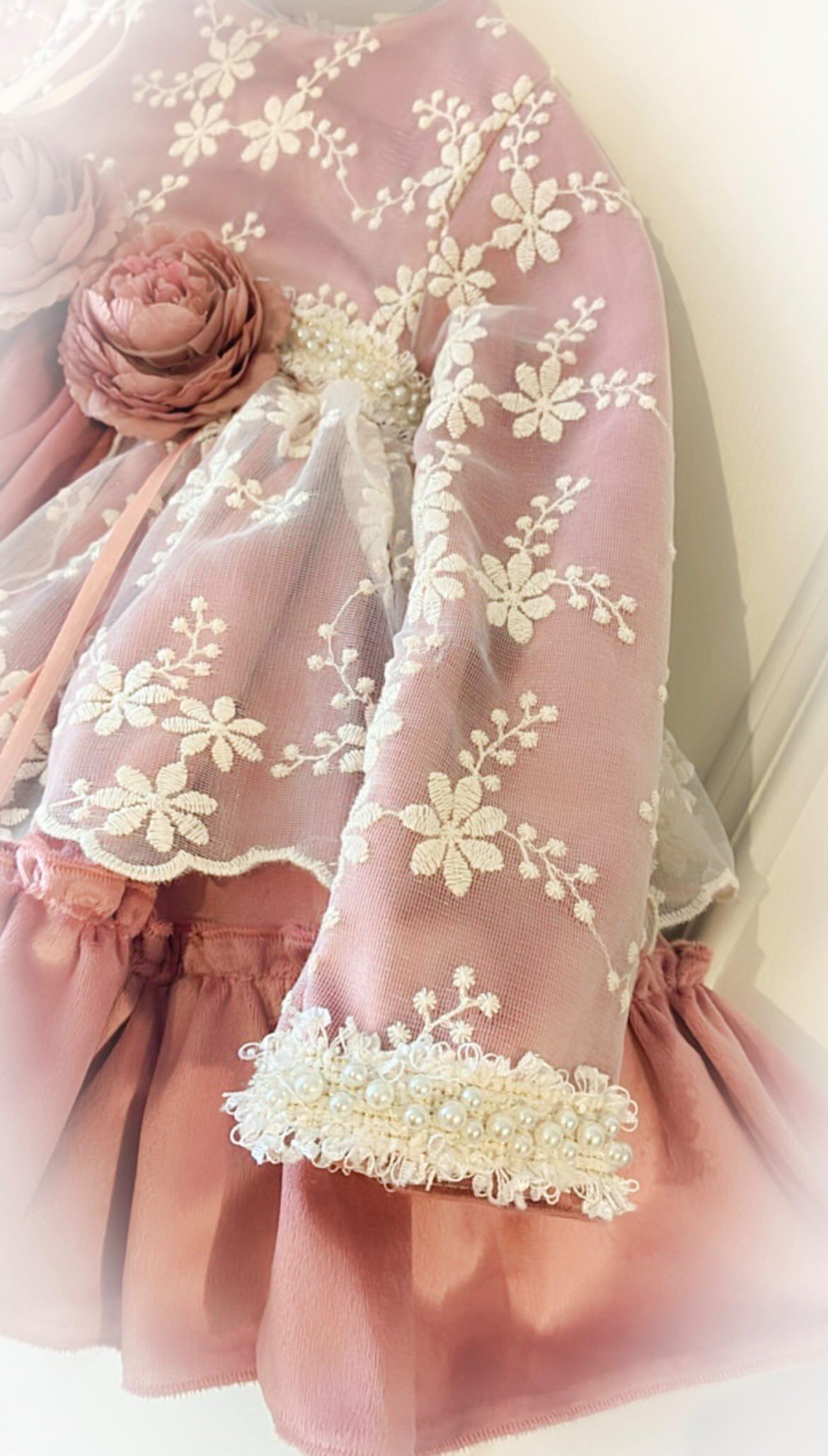 Ela Handmade Carolina Dress, Knickers & Bonnet or Hairclip Set AW26  - (Made to order)