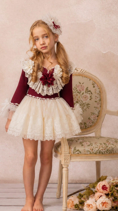 Ela Handmade Victoria Dress, Knickers & Bonnet or Hairclip Set AW26  - (Made to order)