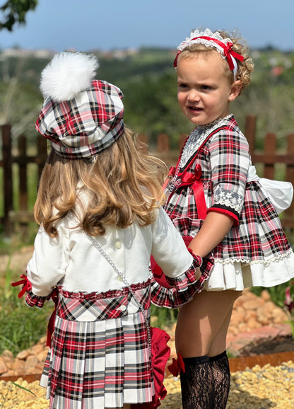 Girls Tartan Checked Dress AW (Made to order)