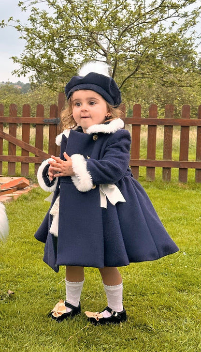 Girls Navy Beret AW (Made to order)