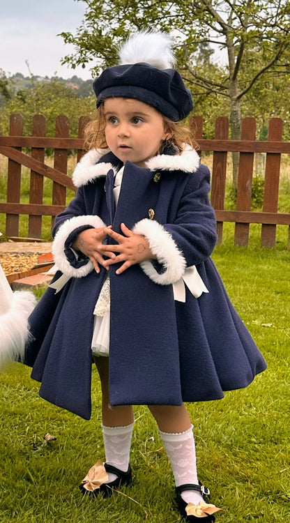Girls Navy Beret AW (Made to order)