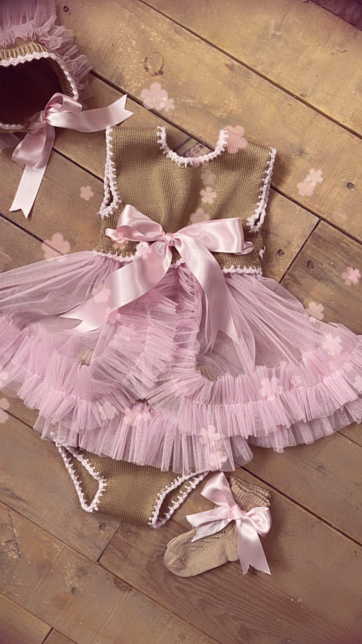 Ela Confeccion Camel Tulle 3 Piece Set - (Made To Order)