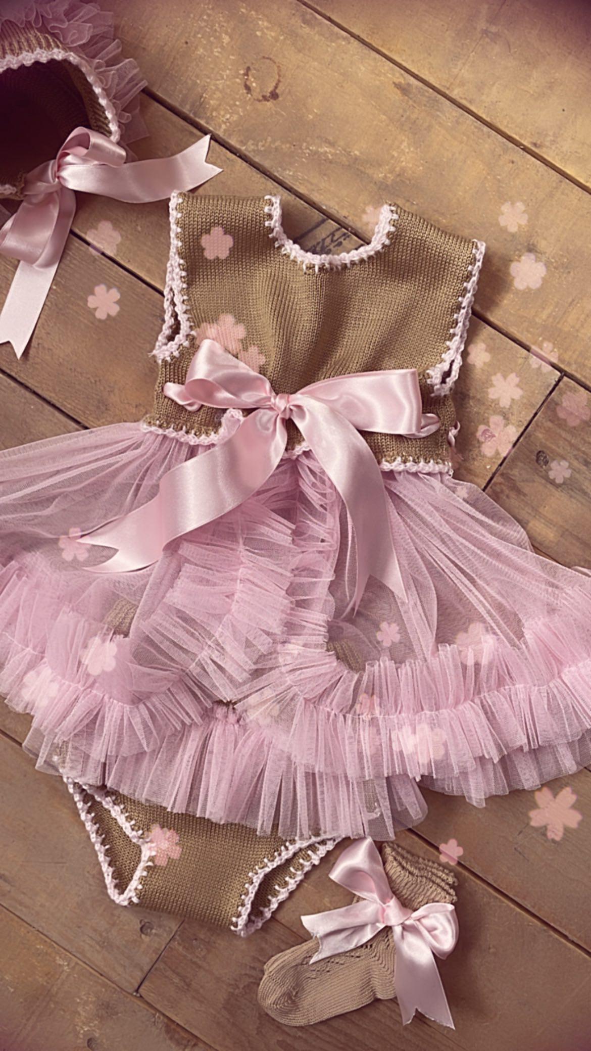 Ela Confeccion Camel Tulle 3 Piece Set - (Made To Order)