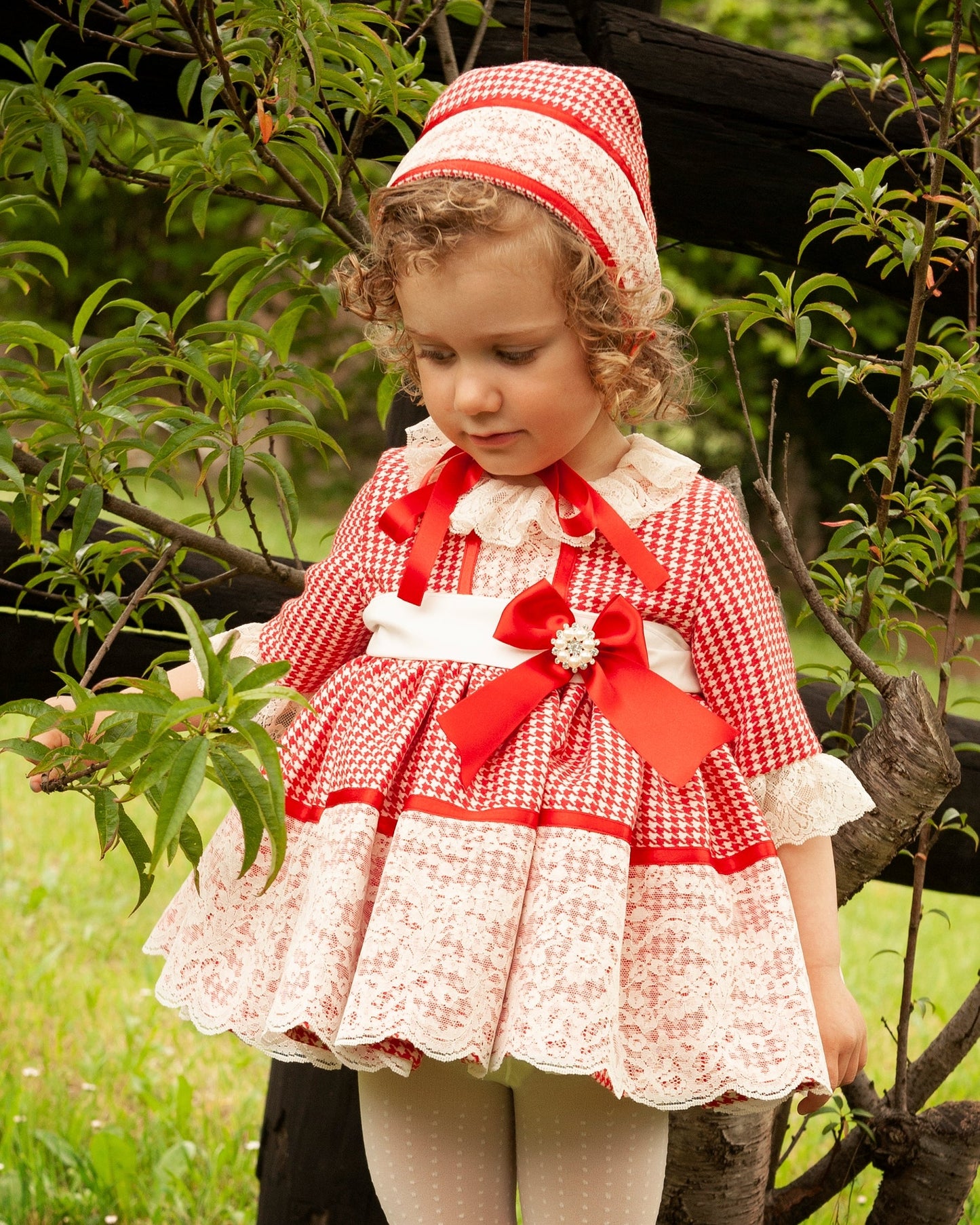 Sonata Monarch Red Checked Dress AW (Made to order)
