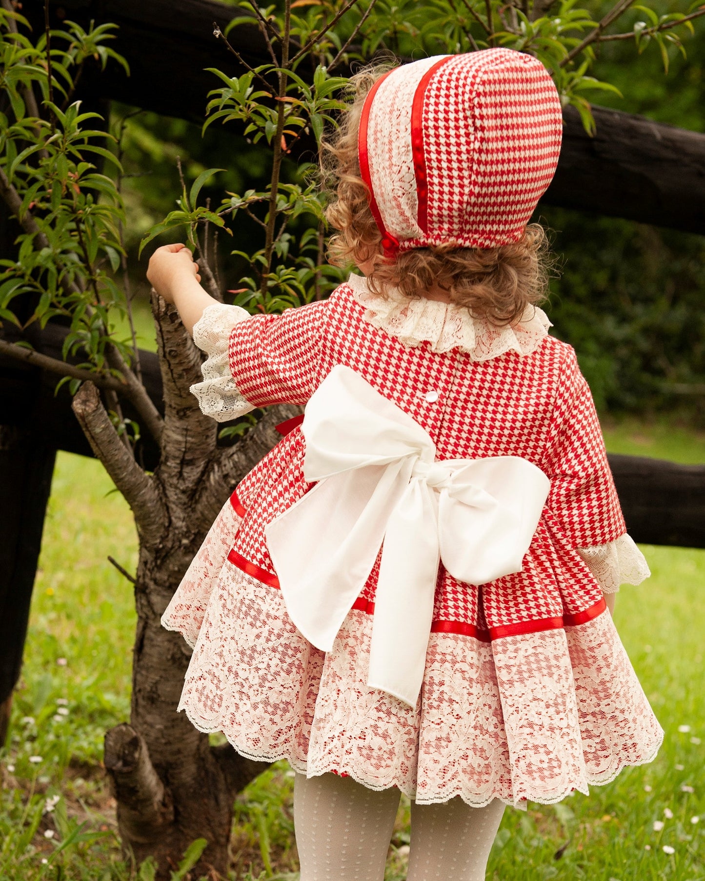 Sonata Monarch Red Checked Dress AW (Made to order)